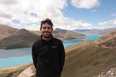 Juanjo Blanco  Cerrajaro Cycling on the  tour with redspokes